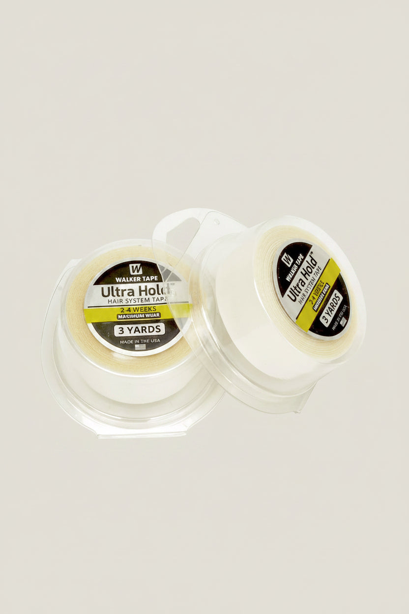 Ultra Hold lipnios juostos rulonas 3 jardai 1 cm – Walker dvipusė juosta plaukų sistemoms