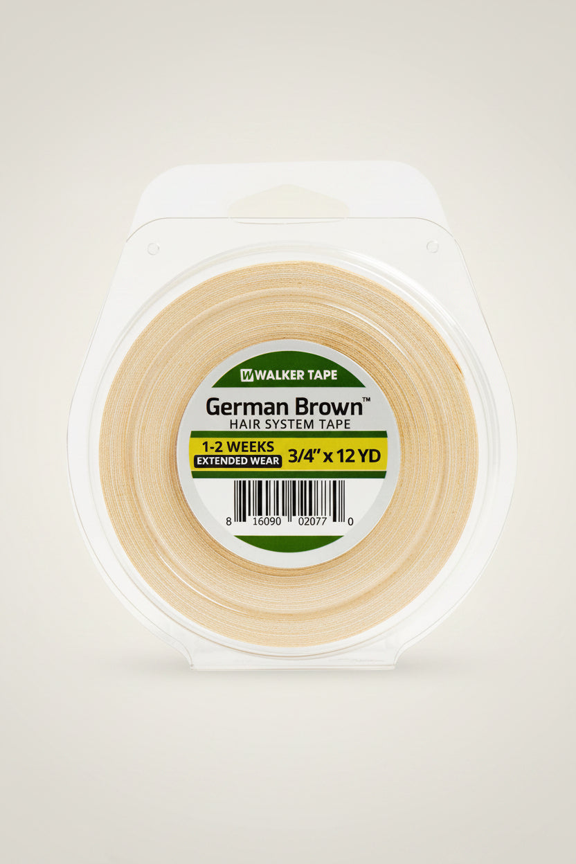 German Brown Liner Cloth dvipusė lipni juosta plaukų sistemoms